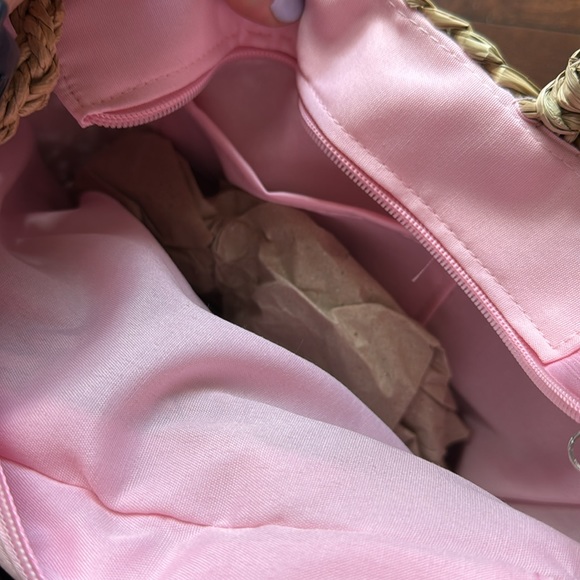 Poppy & Peonies The Soleil Beach Straw Bag MINI - Picture 4 of 4